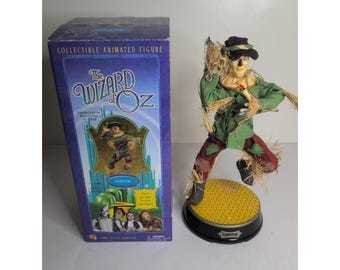 Vogelscheuche Zauberer von Oz tanzend singend animierte Figur 2001 Gemmy