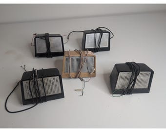 Enceintes vintage Bell System Western Electric 760 A, Lot de 5 (4 Blk 1 Tan)