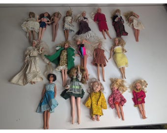 Mixed Lot Of 18 Vtg Barbie Tammy Mattel Ideal Dolls 1962 1966 1975 1995 1999