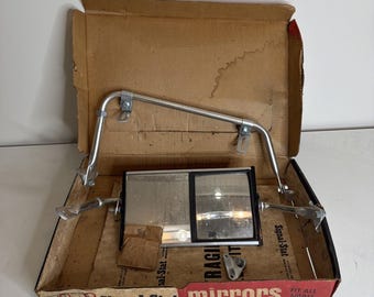 Vintage All Aluminum Junior West Coast Truck Tow Mirror Original signal stat
