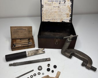Vintage Champion Hinge Pin Outfit - Including 355 & 455 Reamer Pilots Set