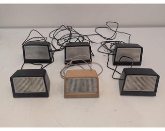 Enceintes vintage Bell System Western Electric 760 A, Lot de 6 (5 Blk 1 Tan)