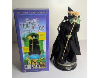 Vintage Der Zauberer Von Oz Wicked Hexe West Gemmy 2001 Animierte Figur