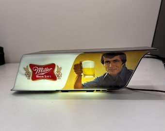 Vintage Miller High Life Beer Light Cash Register Lighted Bar Sign Tested 1978