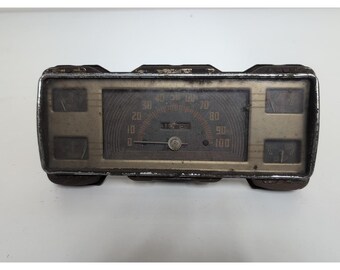 Antique Waltham Automobile Instrument Cluster Ford 0-100 Speedometer Vintage