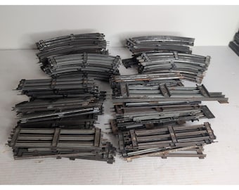 Mixed Lot Of 100 Vintage O Gauge Train Track Including Straights Curves Lionel