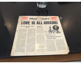 Krig med Eric Burdon Love Is All Around 1976 Pressning av vinylskiva Förseglad