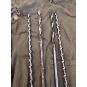Lot Of 19 Vintage Antique Drill Bits Bell System Irwin Greenlee With Canvas Case image 7
