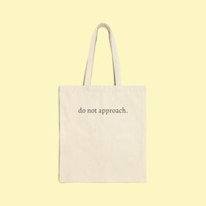 Do Not Disturb Tote Bag | Cotton Canvas Tote Bag -  Stylish Grocery Bag, Eco-Friendly Tote, Gift for Friends, Everyday Use