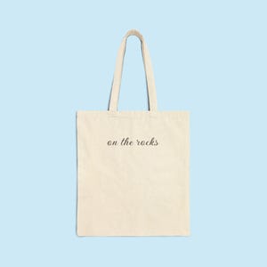 On the Rocks Tote Bag | Cotton Canvas Tote Bag -  Stylish Grocery Bag, Eco-Friendly Tote, Gift for Friends, Everyday Use