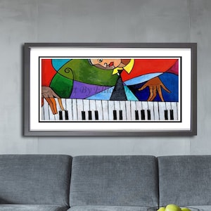 All Over My Piano Music Art Work, New Orleans Jazz Art, Piano Art , Music Decor Art, Jazz Art, Wall Art, Home Decor Art