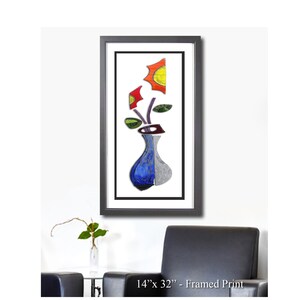 Sunshine Blooms - Kitchen Wall Art, Flower Art Print, Floral Painting, Home Decor Art, Bathroom Decor Art, Wall Art, African American Art