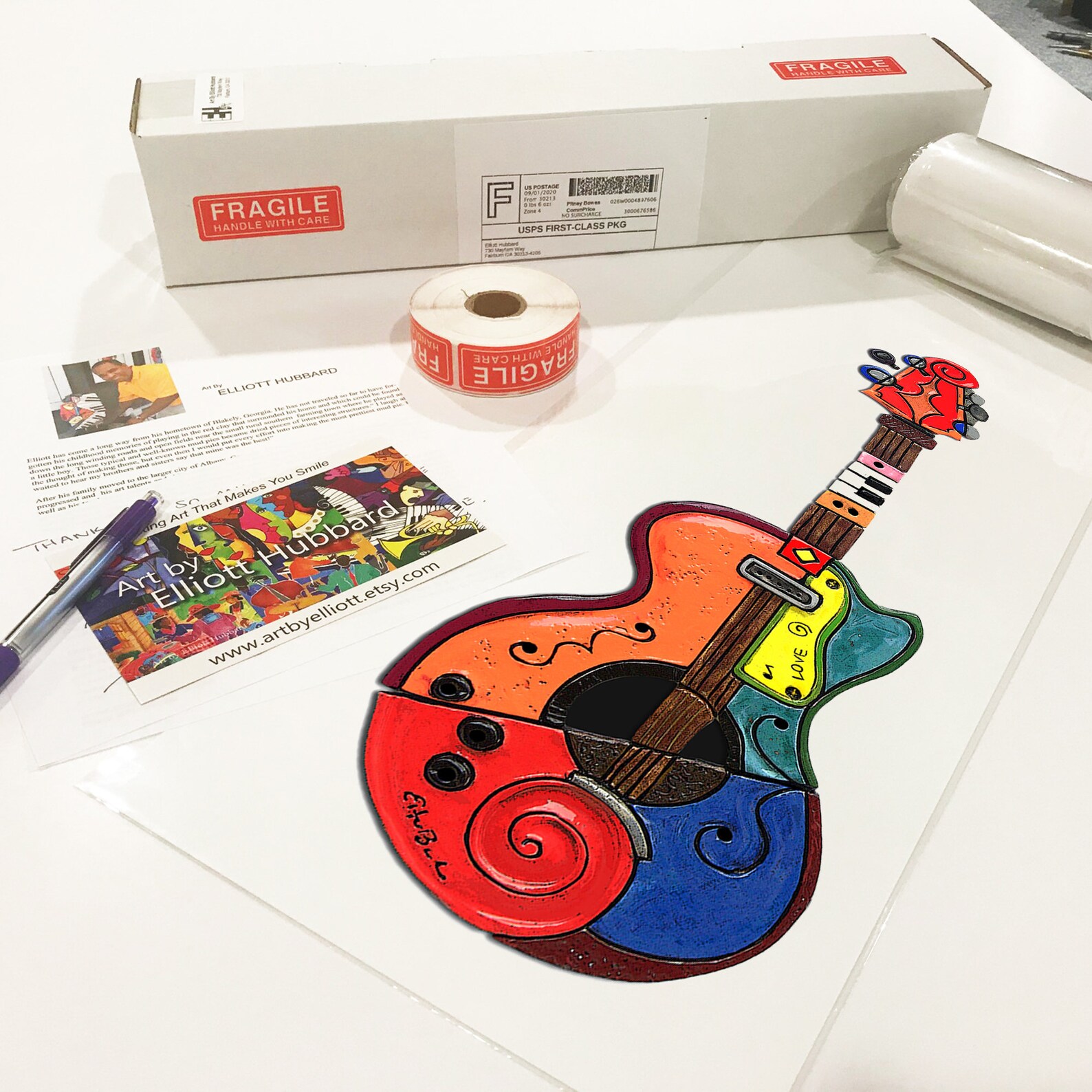 Jazzy Strings Guitar Art Print New Orleans Jazz Art Music Etsy