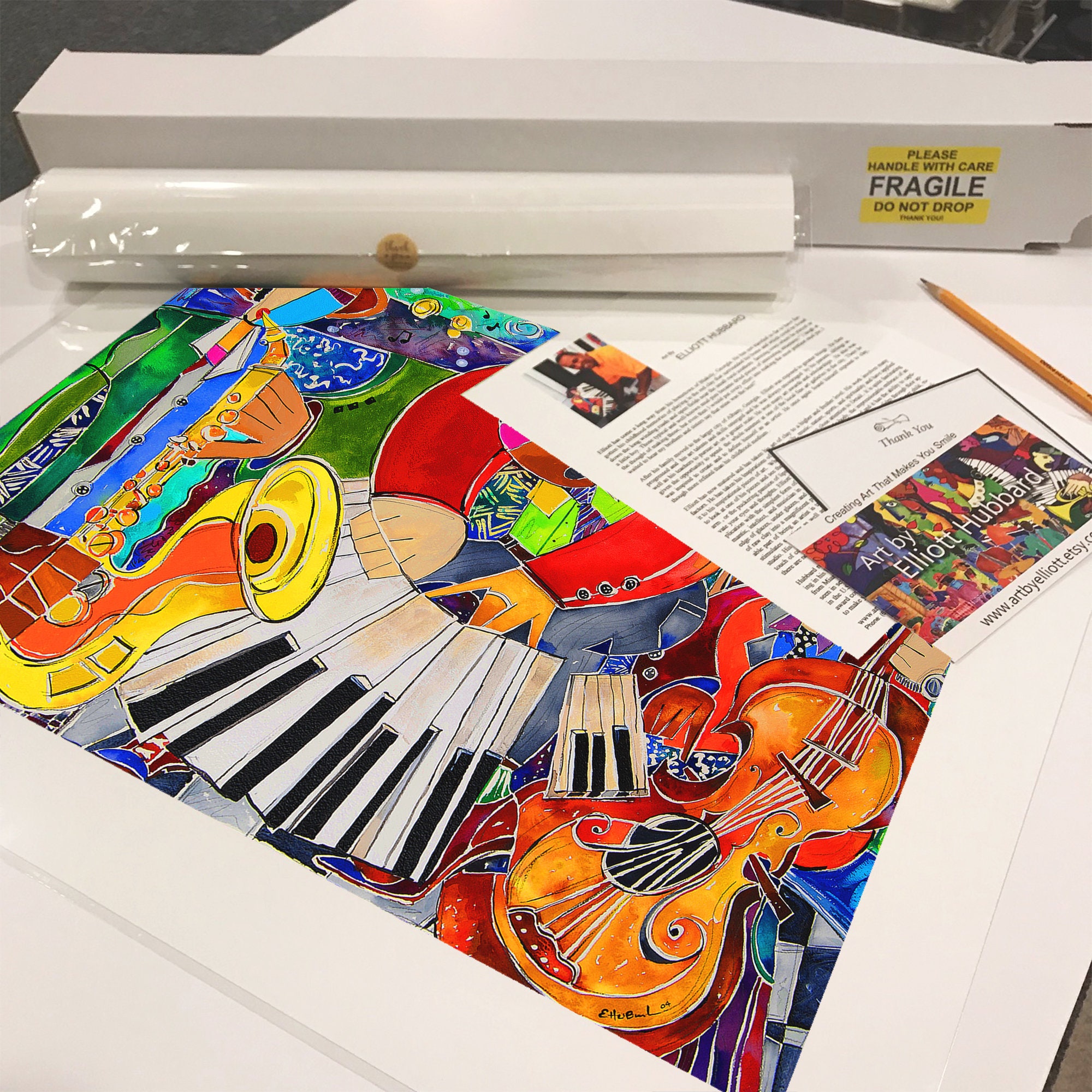 My House Band Music Art Musicians Black Art Print | Etsy