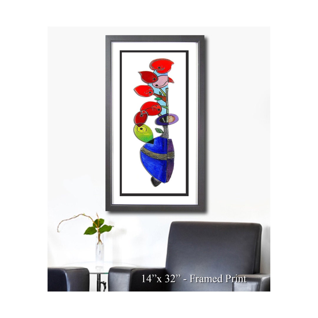 Pretty Petals Flower Art Print, Floral Wall Art, Flower Painting