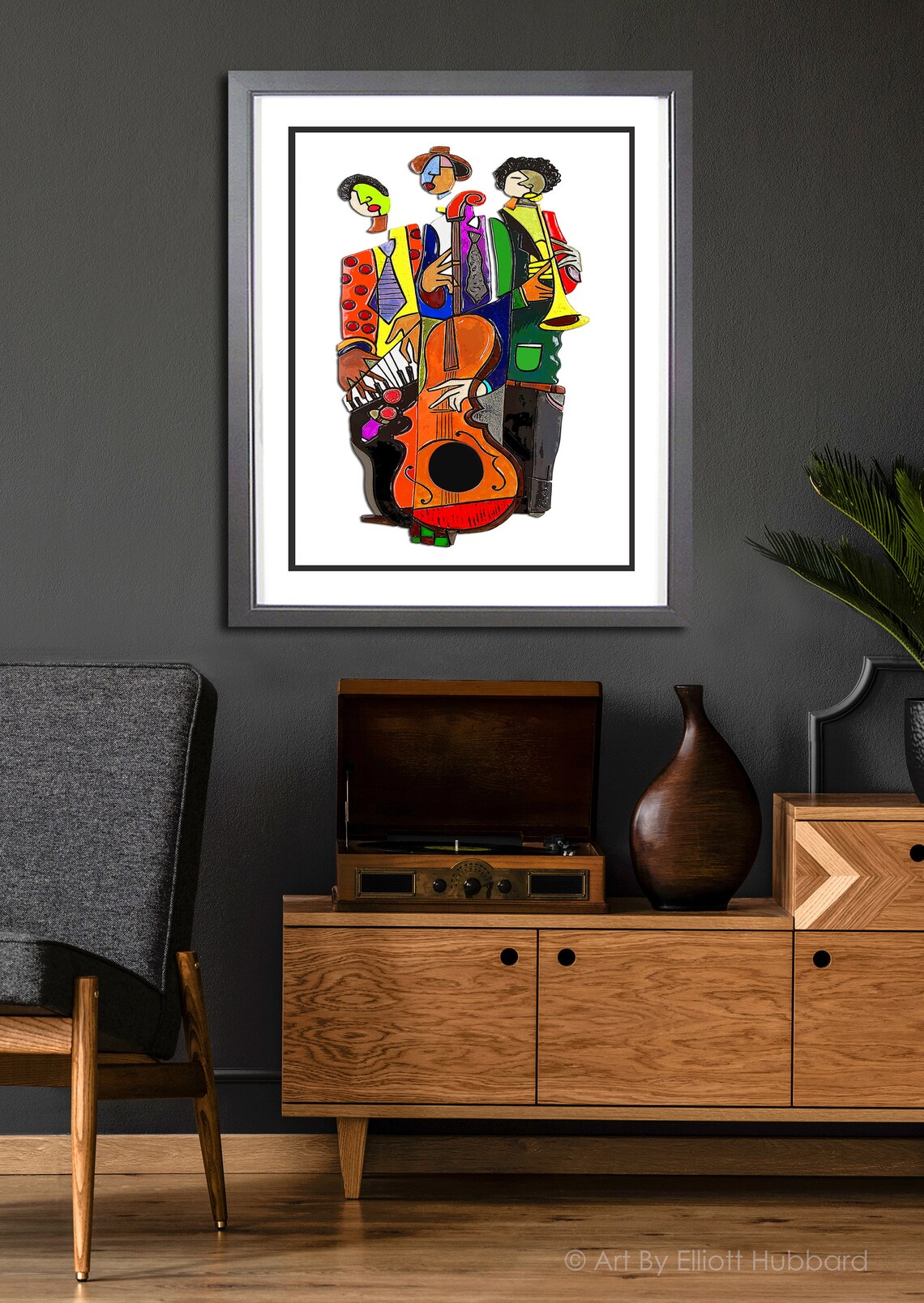 Jazz Band Trio Wall Art African American Art New Orleans Jazz Etsy