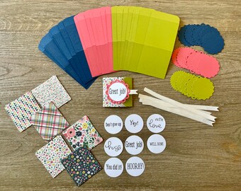 Handmade Lunchbox Note Kit - DIY Kit - Create beautiful lunchbox notes with this high quality kit