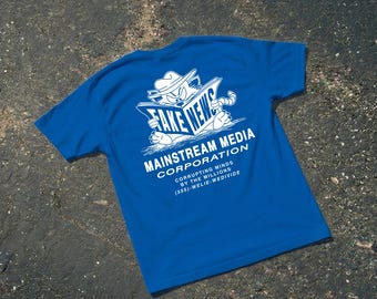 Fake News Graphic Tee - Mainstream Media Satire - Unisex