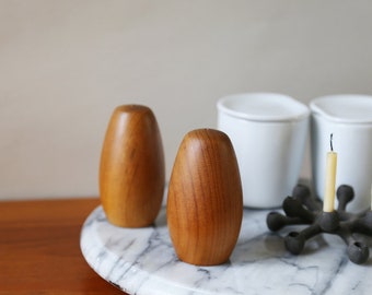 Teak Wood Salt and Pepper Shakers