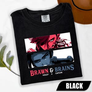 Caitlyn Vi Arcane Shirt, League of Legends Anime Shirt, LOL Shirt, Arcane T-Shirt, Anime Lover Shirt, Video Game Shirt, Anime Graphic Tees