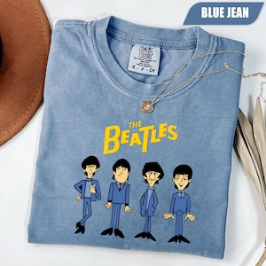 Camiseta de dibujos animados de los Beatles, camiseta de la banda de los Beatles, camiseta musical de los Beatles, camiseta vintage de los Beatles de los 90, regalo para fans de los Beatles, camiseta de música rock