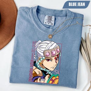 Tengen Uzui Shirt, Uzui Anime T-Shirt, Trendy Anime Tee, Sound Hashira Shirt, Anime Merch, Japanese Anime Clothing, Anime Gift For Friends