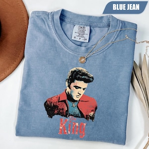 Elvis Presley The King Shirt, Elvis Presley Rock Shirt, Elvis Presley Merch, Elvis Presley Lovers T-Shirt, King of Rock Shirt,Elvis Fan Gift