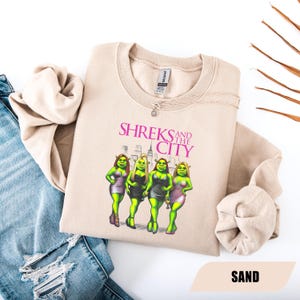 Funny Shreks And The City Sweatshirt, Shrek Funny Trending Hoodie, Shrek Face Meme Shirt, Girl Shrek Sweatshirt, Funny Shrek Fan Gift