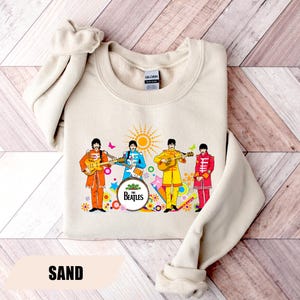 The Beatles Summer Sweatshirt, The Beatles 70s Hoodie, Rock and Roll Tee, The Beatles Gift, The Beatles Fan Crewneck, Beatles Lover Sweater