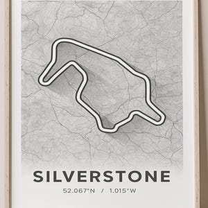 Poster della pista di F1 di Silverstone