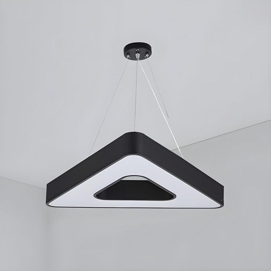 Algorithm Triangular Led Pendant Modern Triangle LED Pendant Light – Black & White Geometric Design ...