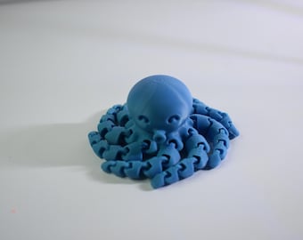 Pulpo flexible: tentáculos articulados, adorable decoración para el escritorio