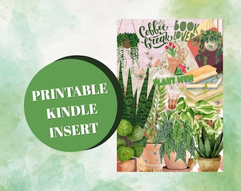 Plant Mom Kindle Insert, Book Lover (Digital Download
