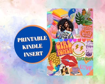 Black Girl Magic Kindle Insert: Color Pop Ereader Accessory (Digital Download)