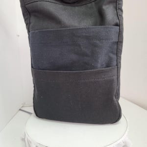 Canvas Tote-Let Your Bag Speak for You. Clear-view Pocket, Crossbody Strap, Made in USA