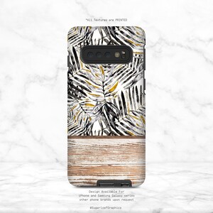 Oriental Ink Art Phone Case Leaf Pattern iPhone Case Wood Grain iPhone X Case iPhone XS Case iPhone XR Case iPhone XS Max Case Nf image 2