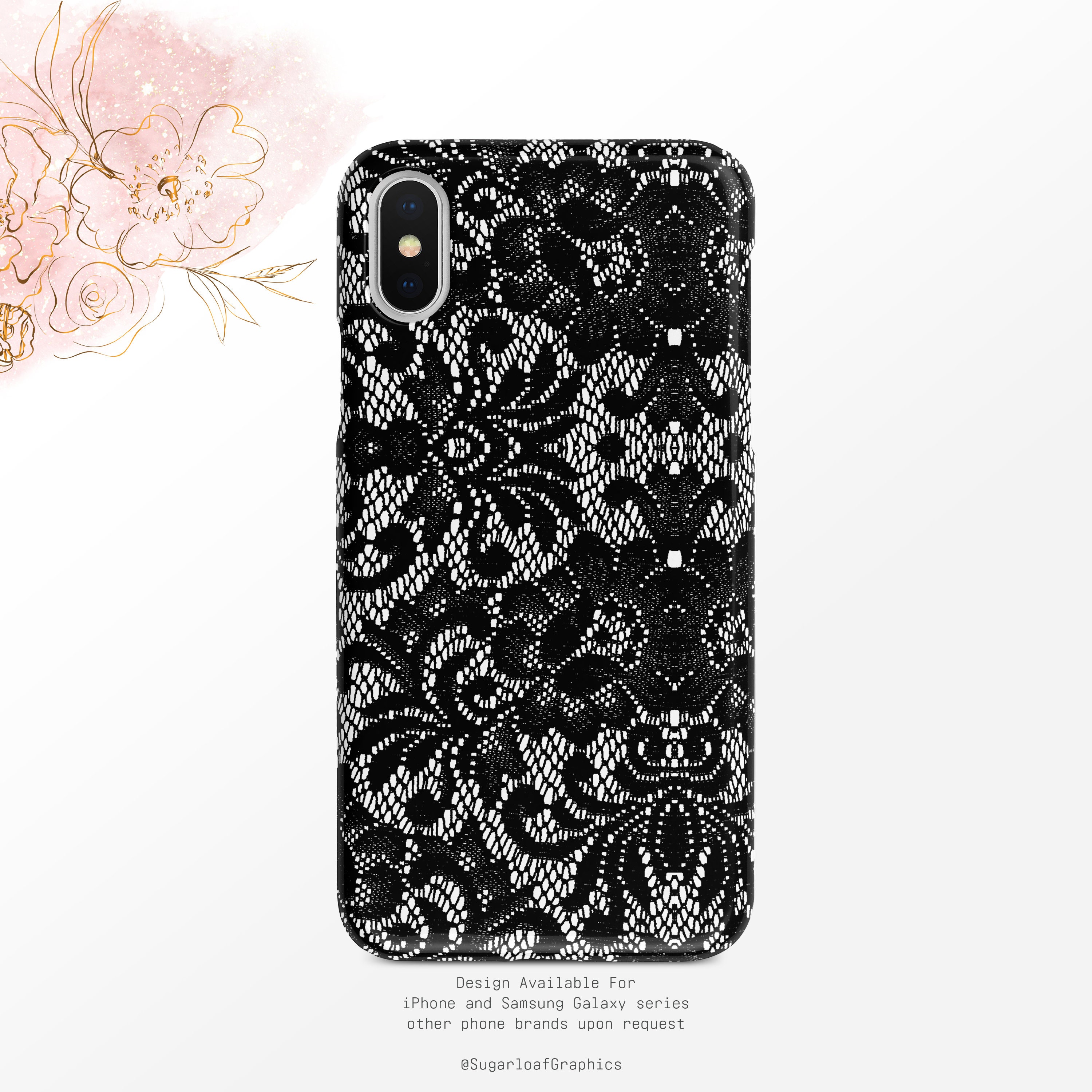 Black Lace Phone Case Boho Chic iPhone Case iPhone X Case iPhone XS Case  iPhone XR Case iPhone XS Max Case Case Nf - Etsy