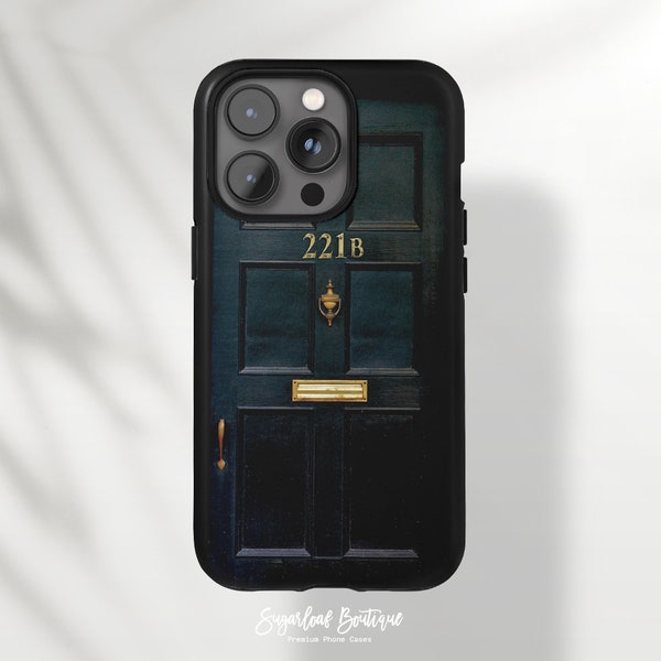 221B Phone Case Sherlock Holmes Door iPhone 14 Pro Max iPhone 14 Plus iPhone SE4 Samsung Note 20 Ultra S22 Plus S21 FE A51 A72 A90 5G Case