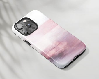 Funda para teléfono con acuarela ombré - Arte abstracto rosa para iPhone y Samsung