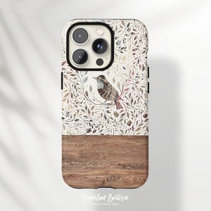 Boho Folk Art Bird Pattern iPhone 14 Pro Max iPhone 14 Plus iPhone SE4 Samsung Note 20 Ultra S22 Plus S21 FE A51 A72 A90 5G Pixel 5G Case