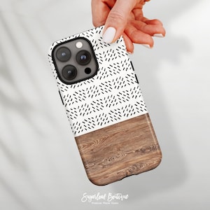 Boho Dotted Phone Case, Minimalist Style (Fits iPhone, Samsung, Pixel)