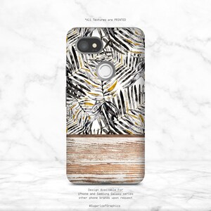 Oriental Ink Art Phone Case Leaf Pattern iPhone Case Wood Grain iPhone X Case iPhone XS Case iPhone XR Case iPhone XS Max Case Nf image 3