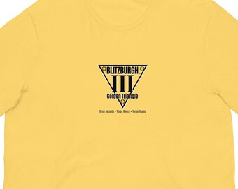 Official BLITZBURGH Power of Threet Badge T-Shirt - Licensed Trademark Pittsburgh Heritage Apparel