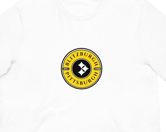 Official BLITZBURGH Steel Heritage T-Shirt - Licensed Trademark Pittsburgh Football Fan Gear