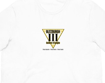 Official BLITZBURGH Power of Threet Badge T-Shirt - Licensed Trademark Pittsburgh Heritage Apparel