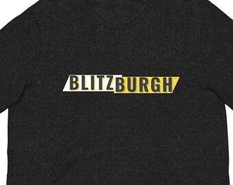 Official BLITZBURGH Steel Block T-Shirt - Licensed Trademark Pittsburgh Heritage Apparel