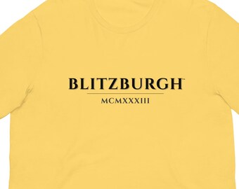 Official BLITZBURGH Steel Legacy T-Shirt - Licensed Trademark Pittsburgh Football Fan Gear