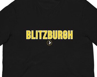 Official BLITZBURGH Steel Badge T-Shirt - Licensed Trademark Pittsburgh Heritage Apparel
