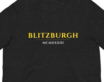 Official BLITZBURGH Steel Legacy T-Shirt - Licensed Trademark Pittsburgh Football Fan Gear