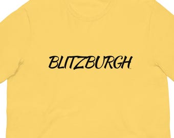 Official BLITZBURGH Script Premium T-Shirt - Licensed Trademark Pittsburgh Heritage Apparel